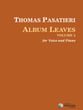 Album Leaves, Vol. 2 Vocal Solo & Collections sheet music cover